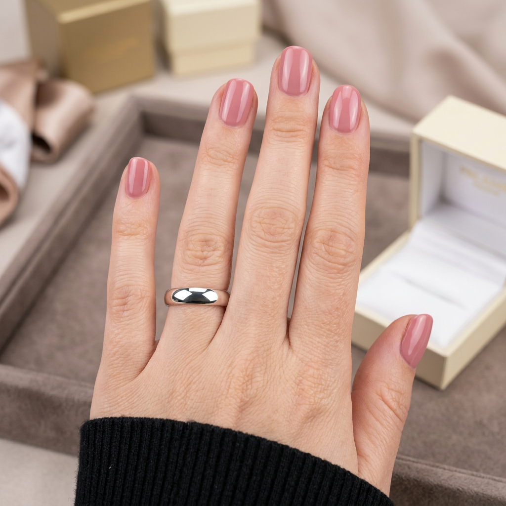 Smooth 925 Sterling Silver Ring