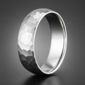 Hammered Brushed Titan Ring