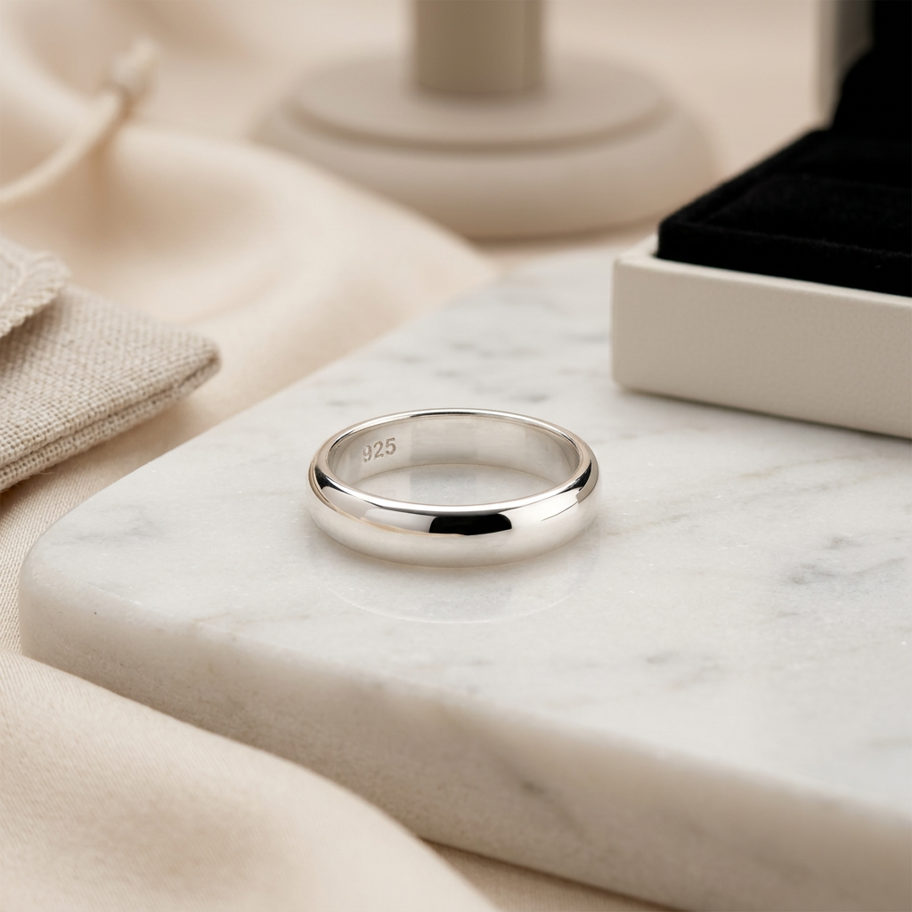 Smooth 925 Sterling Silver Ring