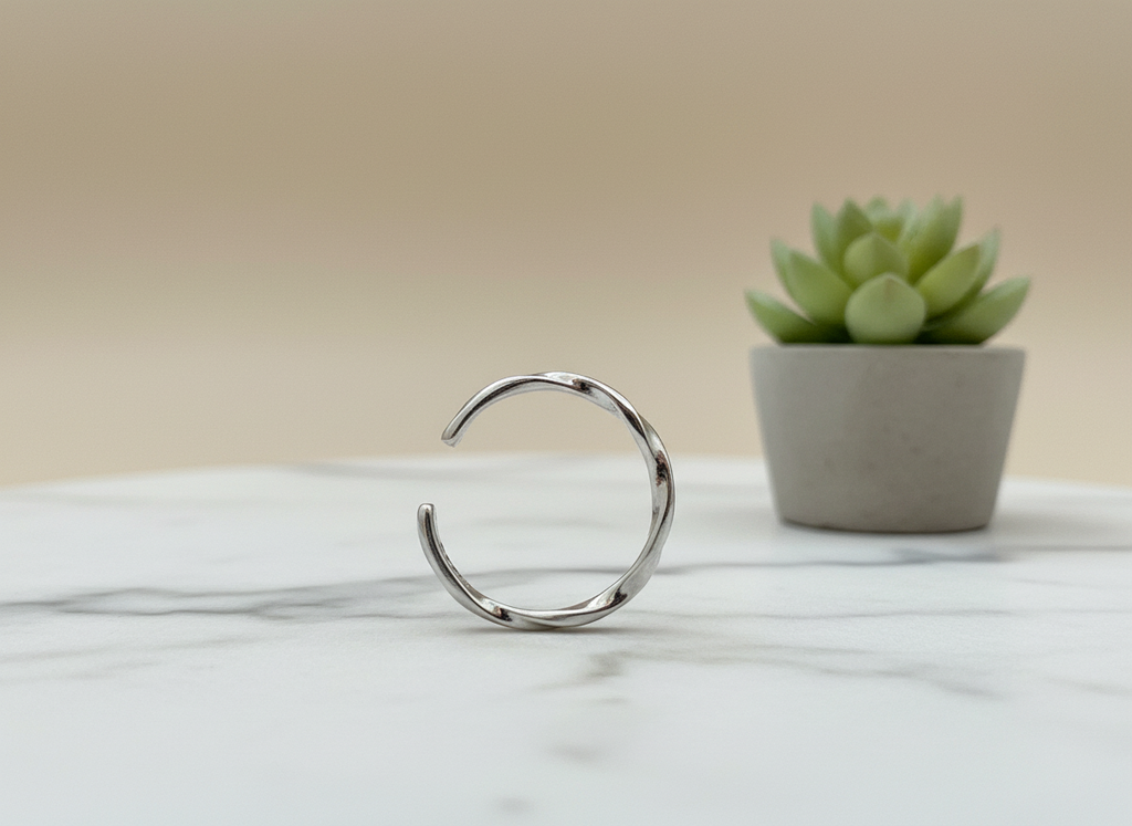 Twisted Wire 925 Sterling Silver Ring