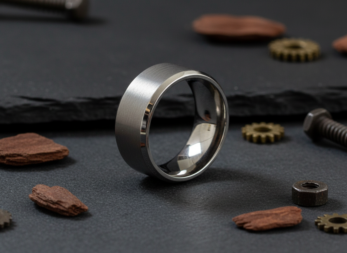 Brushed Titan ring
