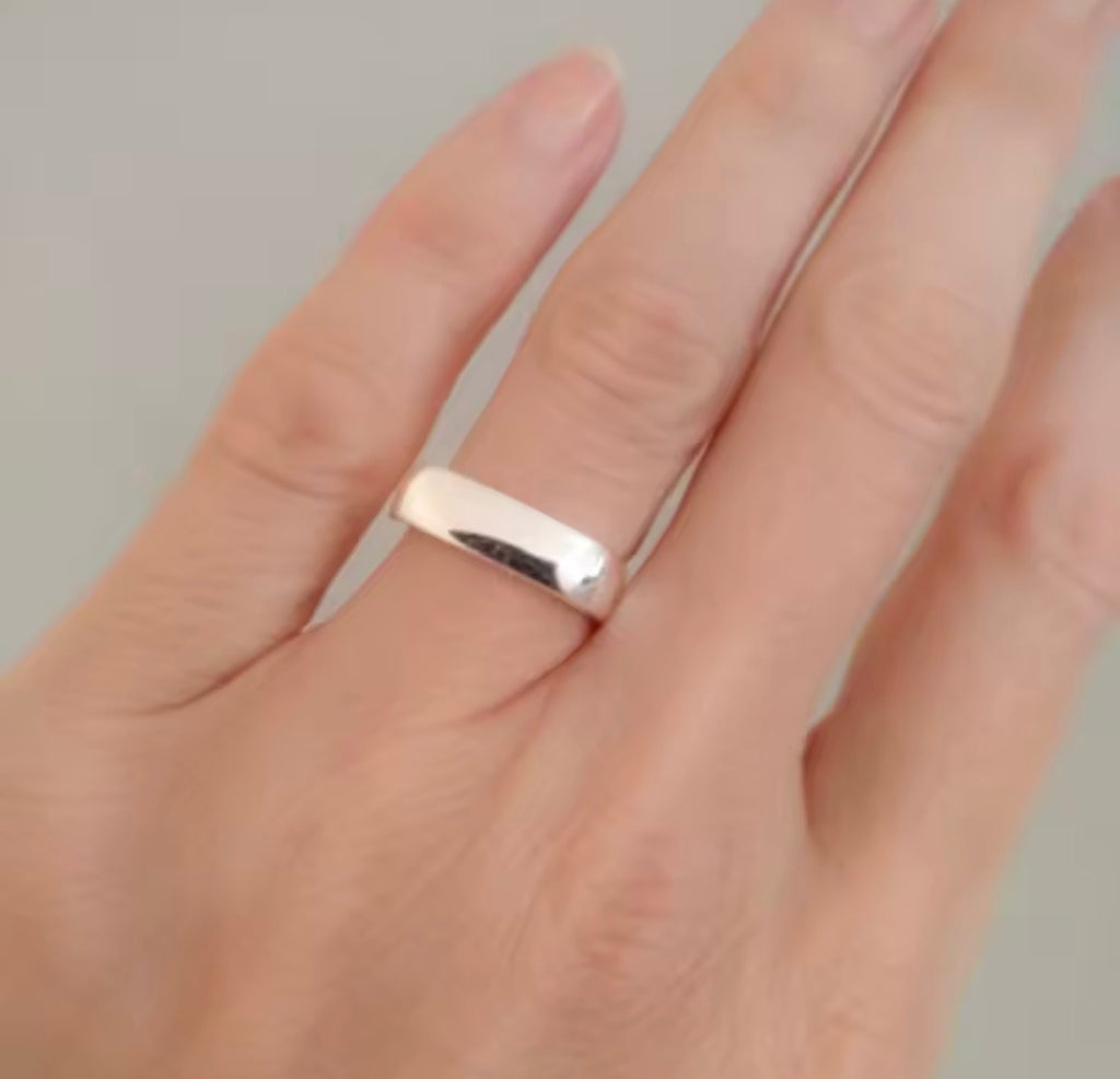 Squared 925 Sterling Silver Ring
