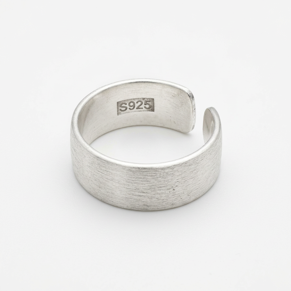 Wide Cuff 925 Sterling Silver Ring