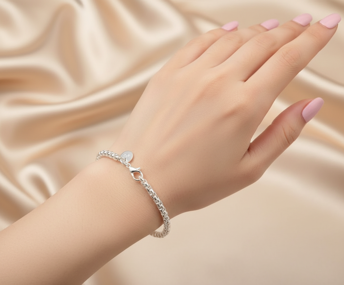 Lustre Klassiskt Kedjearmband 925 Sterling Silver