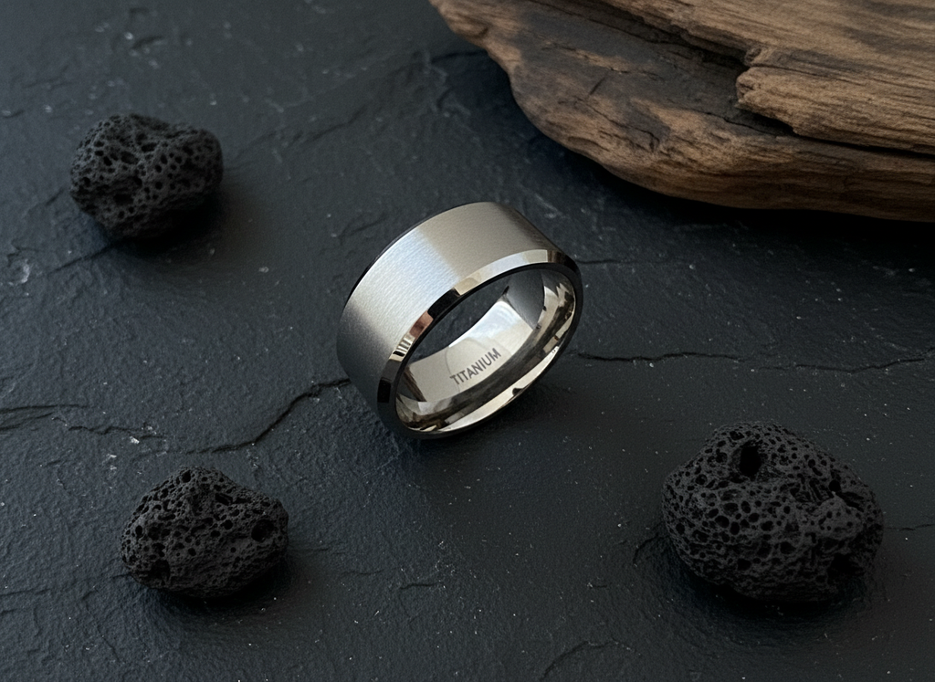 Brushed Titan ring