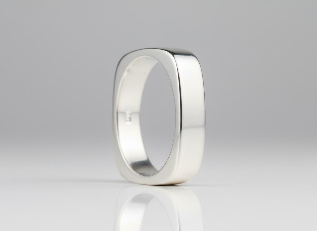 Squared 925 Sterling Silver Ring