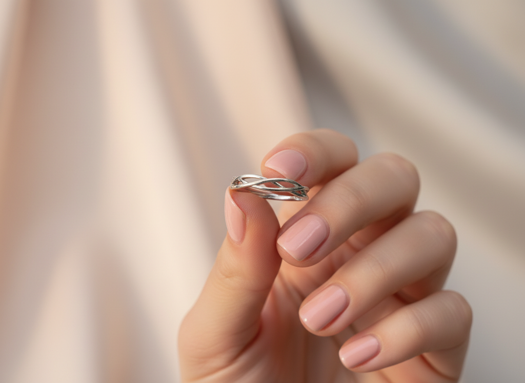Braided 925 Sterling Silver Ring